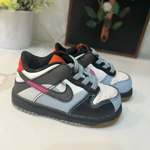 Nike Dunk Low SE TD Dance Toddler Shoe Summit White LT Armory Blue Size 5C